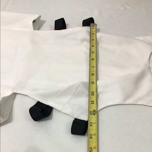 NBD White Midi Cut Out Sides Fit And Flare Dress Size Large - Picture 10 of 12